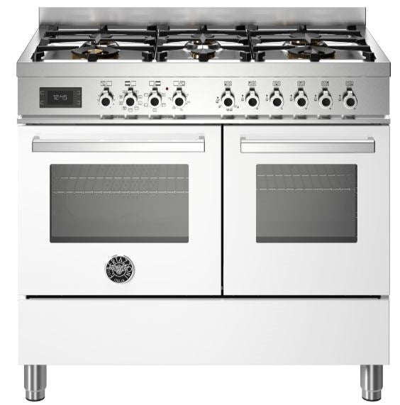 Bertazzoni PRO106L2EBIT 100cm Professional Dual Fuel Range Cooker WHITE