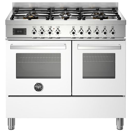 Bertazzoni PRO106L2EBIT 100cm Professional Dual Fuel Range Cooker WHITE