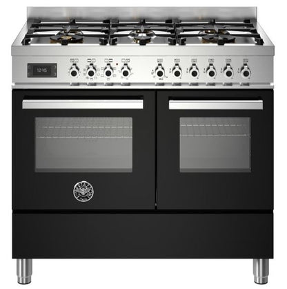 Bertazzoni PRO106L2ENET 100cm Professional Dual Fuel Range Cooker BLACK