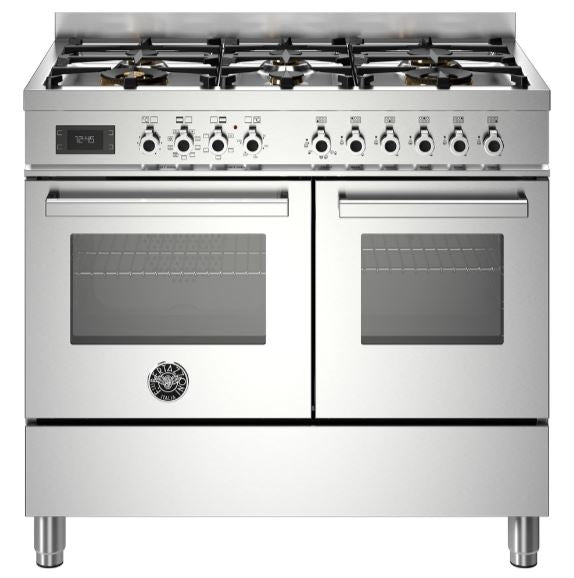 Bertazzoni PRO106L2EXT 100cm Professional Dual Fuel Range Cooker STAINLESS STEEL