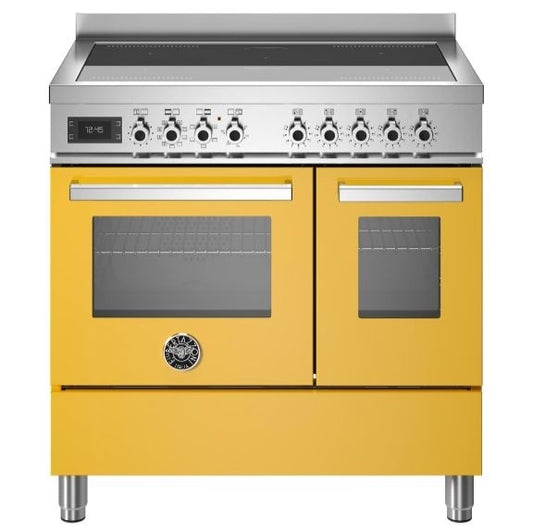 Bertazzoni PRO95I2EGIT 90cm Professional Induction Range Cooker YELLOW