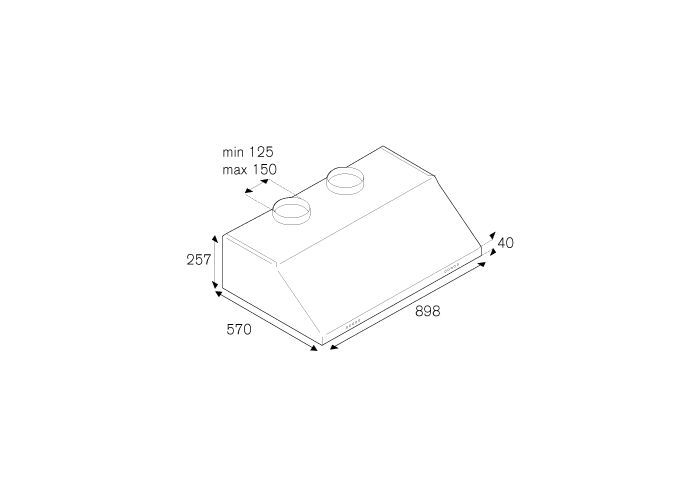 Bertazzoni KU90PRO2XA 90cm Professional Cooker Hood Two Motors