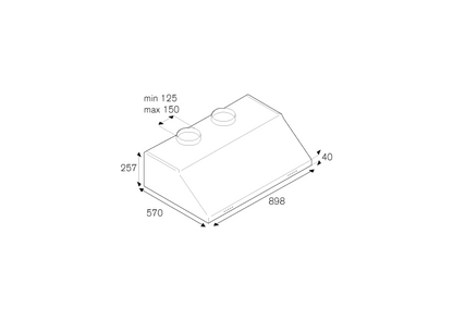 Bertazzoni KU90PRO2XA 90cm Professional Cooker Hood Two Motors