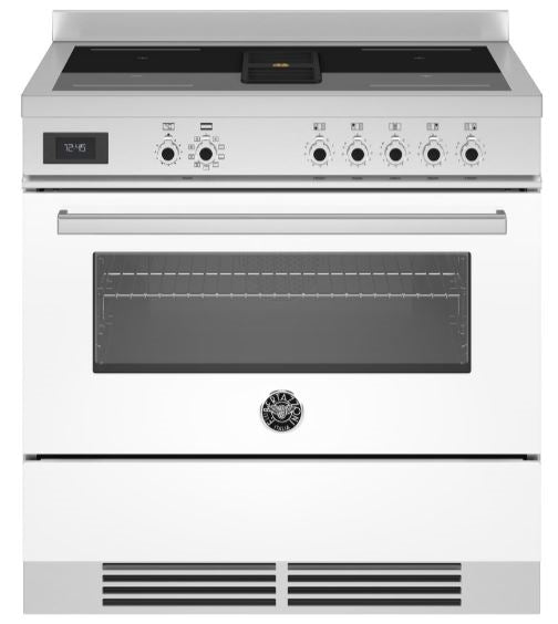 Bertazzoni PROCH94I1EBIT 90cm Professional Air-Tec Induction Range Cooker With Integrated Extraction WHITE