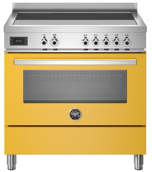 Bertazzoni PRO95I1EGIT 90cm Professional Induction Range Cooker YELLOW