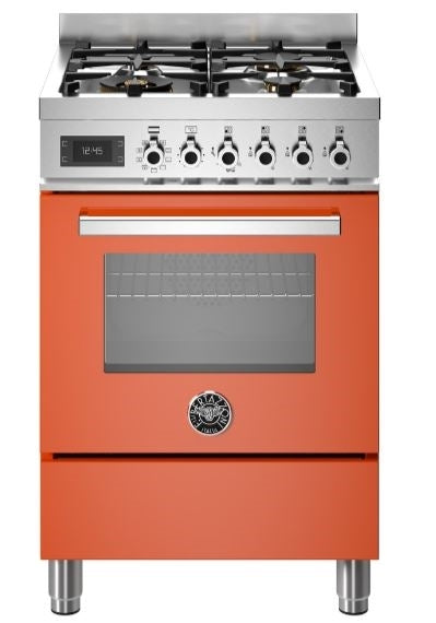 Bertazzoni PRO64L1EART 60cm Professional Dual Fuel Cooker ORANGE