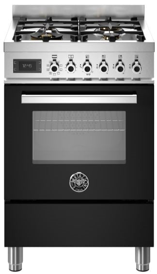 Bertazzoni PRO64L1ENET 60cm Professional Dual Fuel Cooker BLACK