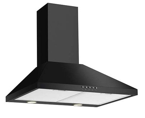 CDA ECH63BL 60cm Chimney Hood Black