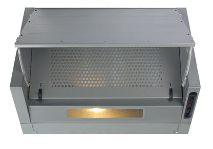 CDA EIN60SI 60cm Integrated Cooker Hood - Silver