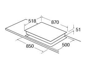 CDA HN9611FR Five Zone Induction Hob