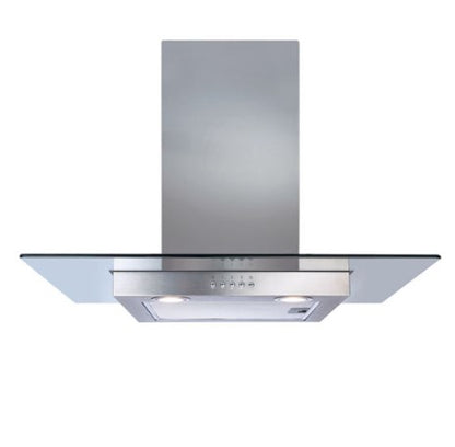 CDA ECN72SS Chimney Hood Flat Glass 70cm - Stainless Steel