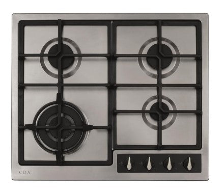 CDA HG6351SS 60cm Gas Hob Stainless Steel