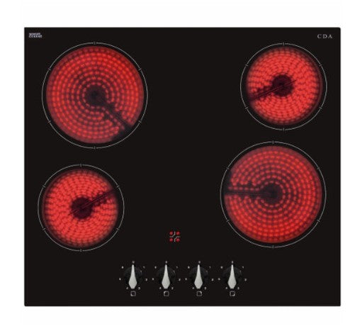 CDA HC6312FR Ceramic Four Zone Hob