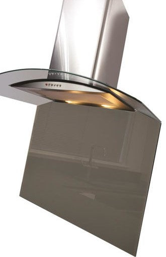 CDA ASG102CGR Curved Toughened Glass Splashback 100cm – Premium ...