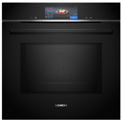 Siemens HB778G3B1B IQ-700 Pyrolytic Multifunction Single Oven BLACK