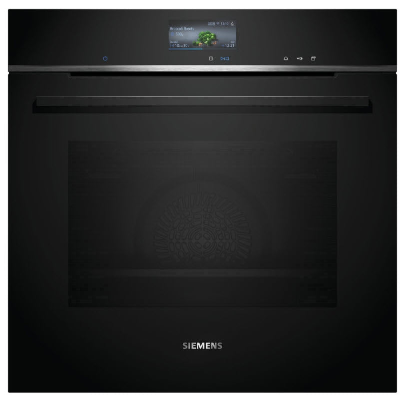 Siemens HR776G1B1B IQ-700 Pyrolytic Multifunction Oven With AddedSteam BLACK