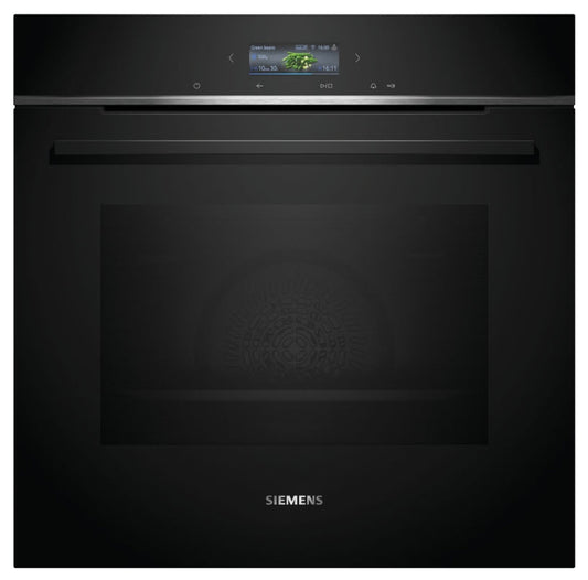 Siemens HB772G1B1B IQ-700 Pyrolytic Multifunction Single Oven BLACK