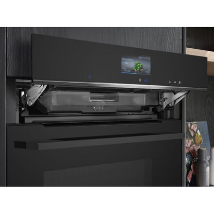 Siemens CS736G1B1 iQ700, Built-in compact oven with steam function, 60 x 45 cm, Black