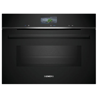 Siemens CM736G1B1B iQ700, Built-in compact oven with microwave function, 60 x 45 cm, Black