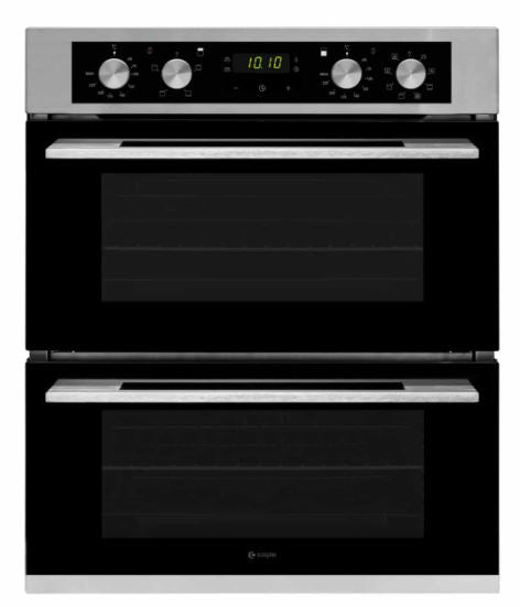 Caple C4246 Electric Built Under Double Oven Stainless Steel & Black