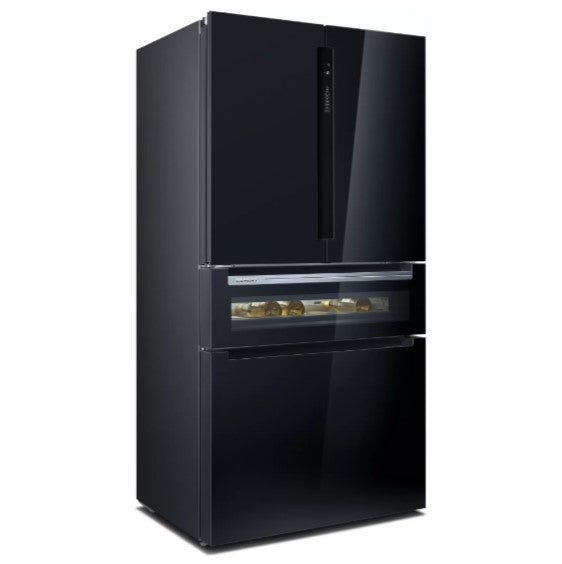 Siemens KF96RSBEA IQ-700 French Style Fridge Freezer With Beverage Drawer BLACK