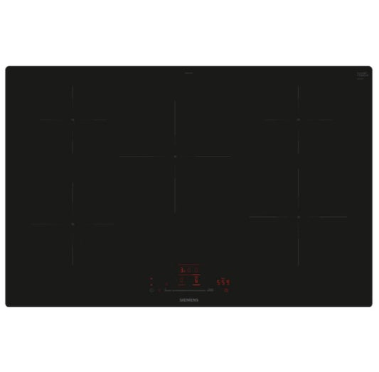 Siemens EH801HVB1E IQ-100 80cm Flush Fit 5 Zone Induction Hob BLACK