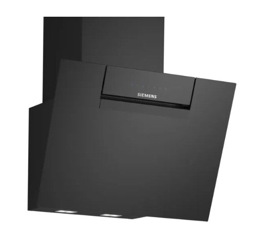 Siemens LC67KFN60B iQ300 60cm Black Glass Angled Cooker Hood