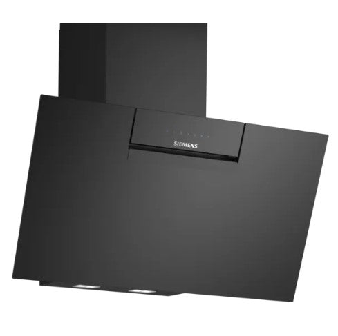 Siemens LC87KFN60B iQ300 80cm Angled Black Glass Cooker Hood