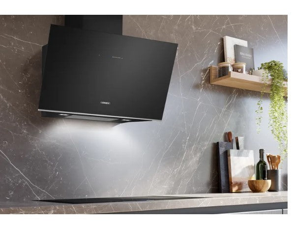 Siemens LC91KLT60B IQ-700 90cm Angled Chimney Hood BLACK