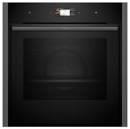 Neff B64CS71G0B N90 Slide & Hide Pyrolytic Multifunction Single Oven GRAPHITE