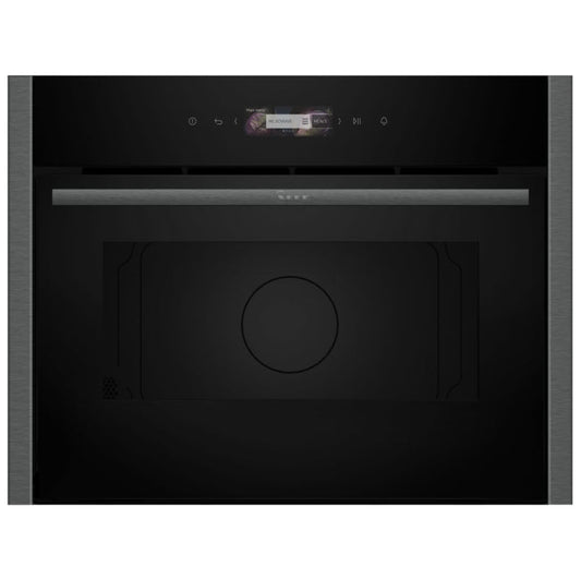 Neff C24GR3XG1B N70 Built In Microwave & Grill For Tall Housing – GRAPHITE