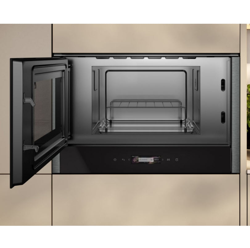 Neff NL4GR31G1B N70 60cm Built In Microwave & Grill For Wall Unit GRAPHITE