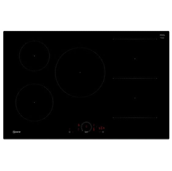 Neff T58FHW1L0 N70 80cm Frameless CombiZone Induction Hob BLACK