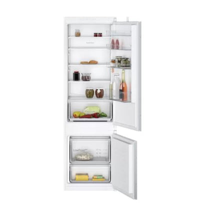 Neff KI5871SE0G N 30, Built-in fridge-freezer with freezer at bottom, 177.2 x 54.1 cm, sliding hinge