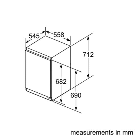 Neff GI1113FE0 72cm Integrated In Column Freezer