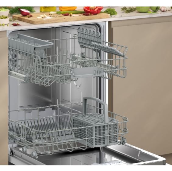 Neff S145HTS01G N50 60cm Semi Integrated Dishwasher STAINLESS STEEL