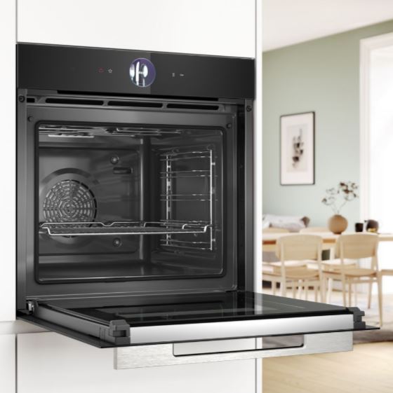 Bosch HBG7764B1B Series 8 Pyrolytic Multifunction Single Oven BLACK