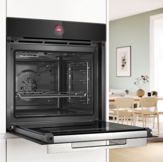 Bosch HBG7741B1B Series 8 Pyrolytic Multifunction Single Oven BLACK