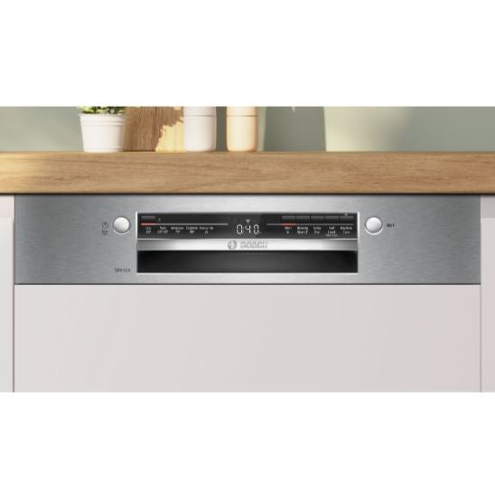 BOSCH SMI2HTS02G SERIES 2 60CM SEMI INTEGRATED DISHWASHER STAINLESS STEEL