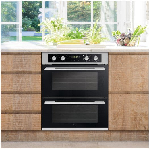 Caple C4246 Electric Built Under Double Oven Stainless Steel & Black