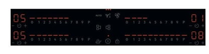 AEG NCH84C23AB Sense Fry 80 cm Induction Extractor Hob Combo Hob