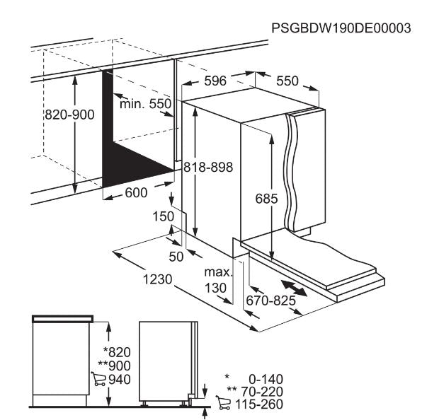 AEG FSE83837P Fully Integrated Dishwasher