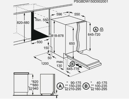 AEG FSK52617Z 60cm Integrated Dishwasher