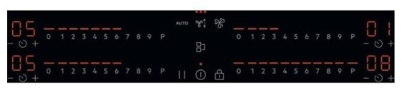 AEG TH84CB03FB XT Bridge 80 cm Induction Extractor Hob Combo Hob