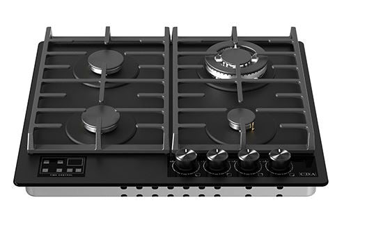 CDA HVG631MB Gas On Glass Hob