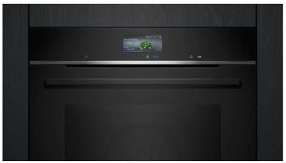 Siemens HB776G1B1B IQ-700 Pyrolytic Multifunction Single Oven BLACK