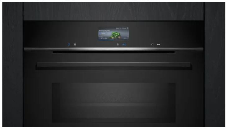 Siemens HM776G1B1B IQ-700 Pyrolytic Multifunction Oven With Microwave BLACK