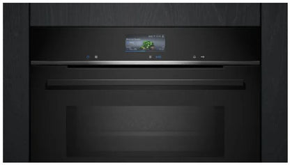 Siemens HM776G1B1B IQ-700 Pyrolytic Multifunction Oven With Microwave BLACK