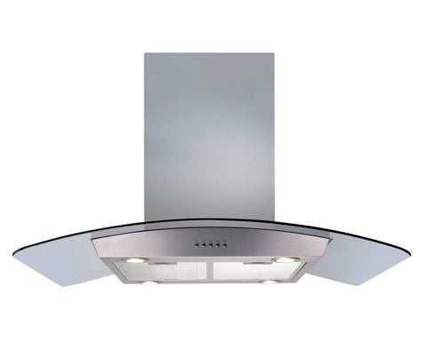 CDA ECPK91SS Curved Glass Island Hood