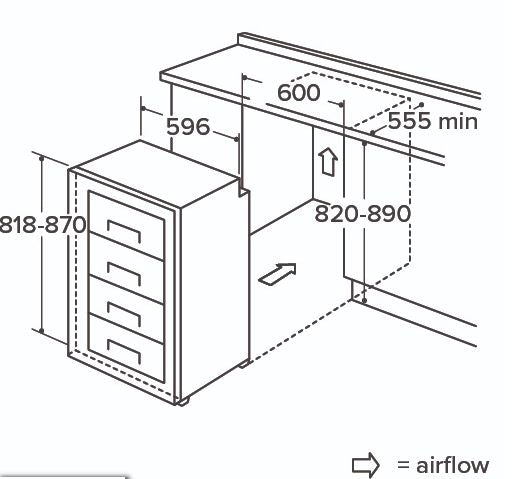 CDA FW284 Integrated Freezer
